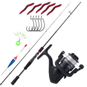 Joran Pancing Set 2 Bagian Batang Pemintal Dengan Tubuh Batang Karbon Dan Pegangan EVA And12 BB Rasio Gigi Tinggi 5.2: 1 Gulungan pancing 1 set lengkap kuat