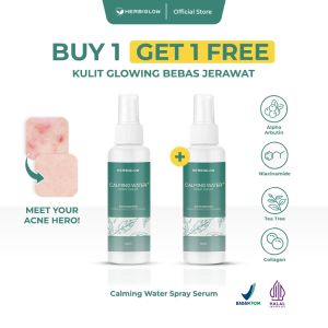 (BPOM) Buy 1 Get 1 Free | HERBIGLOW CALMING WATER FACEMIST For Acne & Glowing Skin 100 ml