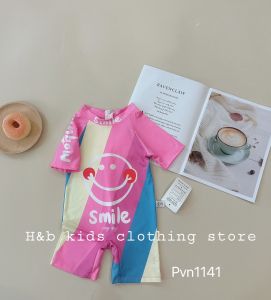 Jerry Kids Đồ Bơi Cho Bé Gái Bé Trai Thiết Kế Dáng Liền Thân Chất Vải Thun Cotton Lạnh Có Khoá Kéo