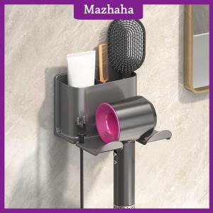 Mazhaha New Máy Sấy Tóc Chủ tóc ép tóc đứng móng tay miễn phí kệ cho tường phòng tắm lưu trữ giá kệ phụ kiện phòng tắm