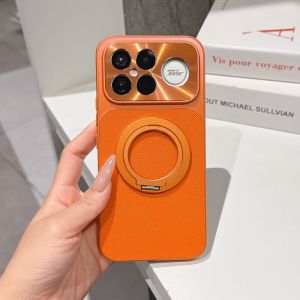 For Xiaomi POCO F9 Ultra Case Luxury PU+PC With Ring Stand Protective Back Cover Case For POCO F9 F8 Pro F8 Ultra Shell