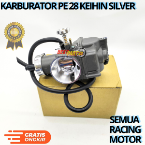 karburator PE 28 keihin silver semua racing motor berkualitas original asli ori dan presisi