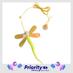 Cat Teaser with String Transparent Sticker Cat Interactive Toy Funny Toy Teasing Bell Cat Teasers Swing Style Cat Teaser