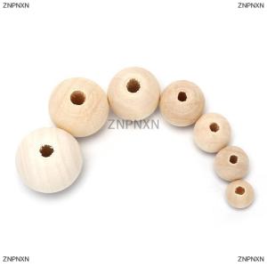 [COD] ZNPNXN Round Wood Spacer Bead Natural Unpainted Wooden Ball Beads DIY Craft Jewelry