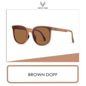 Gentle Fawn Kacamata Sunglasses Polarized Bisa Dilipat Simple Bentuk Kotak Bahan TR90 Anti Silau Fashion Pria Wanita 24102