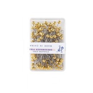 เข็มหมุด หัวมุก ยาว 3.8 cm. 100 ชิ้น  ใช้สำหรับกลัดผ้า ตรึงแนวผ้าก่อนเย็บ พร้อมส่งจากไทย