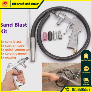 (Hàng Chính Hãng) Súng phun cát Dây hơi bắn cực khỏe sạch đầu bò lốc máy