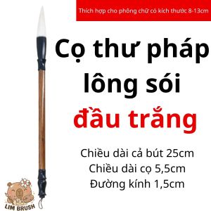Bộ Cọ Viết Thư Pháp Nhiều Kiểu – Đầu Nhọn Đầu To Giữ Mực Tốt Dễ Luyện Chữ LIM BRUSH