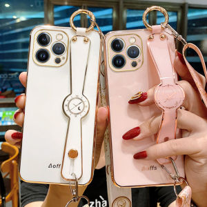 YBD Cartoon Princess Luxury Electroplating Phone Case For Samsung Galaxy C55 M55 A05S A14 A34 A54 M52 A13 M23 F23 5G A04S 4G M14 A24 with free Wristband Precise camera protection case
