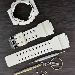 Watch Strap Replacement For G-Sh0ck GA-100 GA-110 GA-120 GA-140 GD-100 GD-120 GD-140 - Matte White