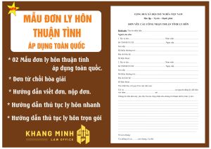 Mẫu đơn ly hôn thuận tình áp dụng toàn quốc mới nhất 2024 + Hướng dẫn viết đơn+ Hướng dẫn ly hôn nhanh