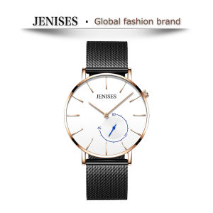 JENISES men watch new jam tangan lelaki Quartz Casual Waterproof Fashion Exquisite Simple Luxury jam tangan lelaki Holiday gift Mineral glass Metal strap [011]