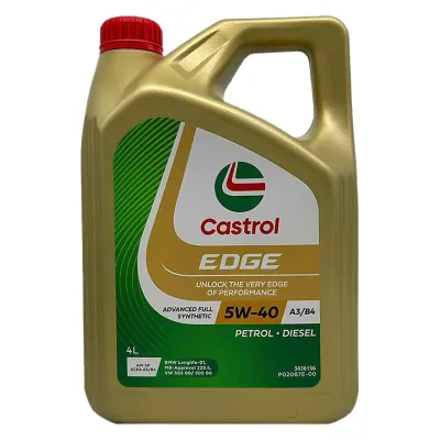 Castrol EDGE 5W-40 Fully Synthetic Engine Oil 4L A3/B4 Car Motor Oil SG Stock