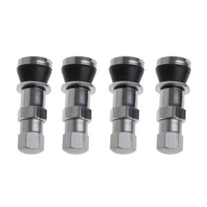 4pcs Bolt-in Stainless Steel Car Tubeless Wheel Tire for Valve Stem Cap Hex With Dust Caps Inner Tube for Valve Auto Acc
