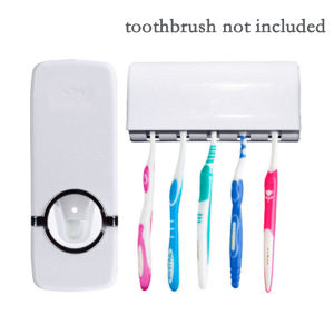 Bathroom Hands Free Toothpaste Dispenser Automatic Toothpaste Squeezer and Toothbrush Holder Set WALL MOUNTED TOOTHPASTE SQUEEZER  挤牙膏神器
