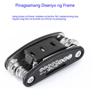 Folding Bike Repair Multi-Tool Kit with Allen Wrenches Screwdrivers & Socket Set Compact Pocket-Sized Emergency Gear