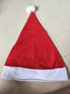 Topi Natal Polos - Topi Natal Lampu LED - topi santa kelapi kelip - christmas xmas hat - topi natal - topi santa claus - topi santa led