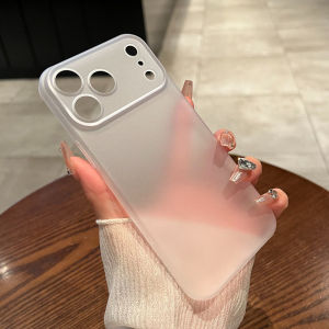 Fashion Ultra Slim Matte Case for iPhone 15 16 17 Pro Max Air 14 Plus 13 12 Translucent Hard PC Skin Feel Shockproof Thin Cover