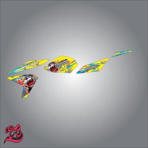 Sticker Striping Motor Yamaha New Vixion Lighting Doraemon Zombie