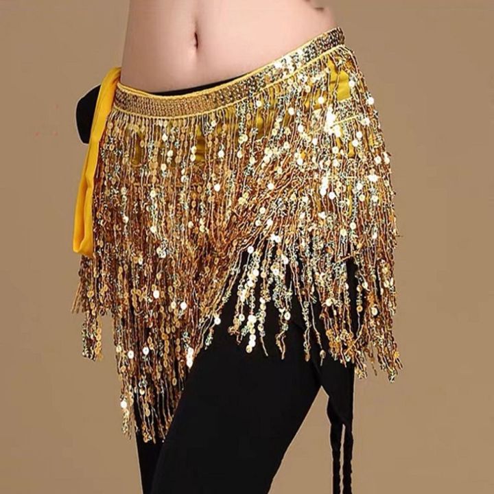 Timia Practice Belly Dancing Belt Chiffon For Women For Girl Sequins Belly Dancing Scarf Belly 2073