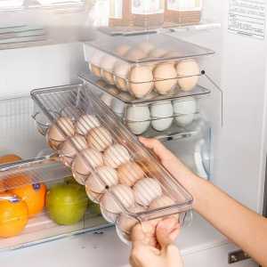 Johor Seller | High Quality Stackable Refrigerator Eggs Storage Box BPA Free Eggs Dispensers Egg Storage Bin With Lid