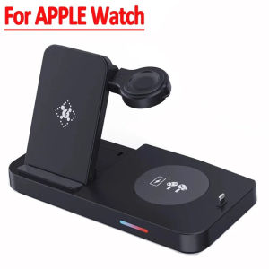 4 In 1 30W Fast Wireless Charger Stand Foldable Charging Station For  Watch Samsung Huawei IPhone 14 13 12 Pro Max AirPods