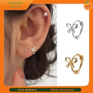 ❣️❣️❣️ 1Pair Korean Style Simple Bowknot Small Studs Earrings Fashion Exquisite Bow Ear Hoop For Women Ear  Jewelry Accessories