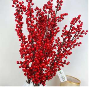Cành Đào Đông  ( 12 nhánh ) cắm cây trang trí Noel - Tết...