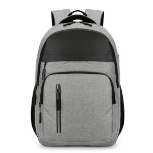Techdoo Tas Ransel Sekolah Pria USB Charge Tas Punggung Laptop Tas Kuliah Kerja Formal TR214