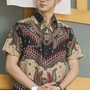 Jayabaya Batik Sanjaya II Kemeja Batik Pria Lengan Pendek