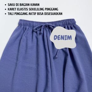 Celana Kulot Crinkle Airflow Terbaru Viral Loose Pant Highwaist