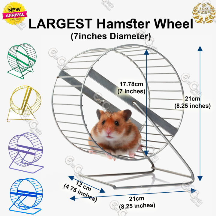 LARGE Hamster EXERCISE WHEEL For ANY Hamster Sizes 7inches Diameter ...