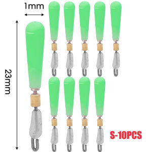 10Pcs Silicone Quick Fishing Line Clips S/M/L Thickened and Durable Rotating Anti-Tangle Floating Seat Removable Fishing Gear Supplies