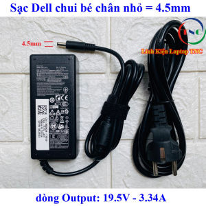 Sạc Laptop Dell 65W / 90W - Sạc Dell Chân kim To / Chân kim Nhỏ dòng Output 19.5V - 4.62A (90W) / 19.5V - 3.34A (65W)