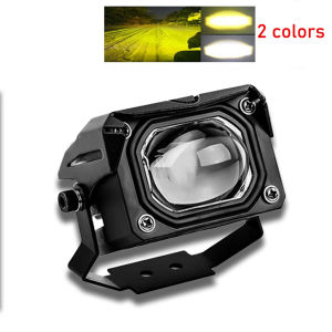 Square LED Work Light Bar Spot Pods Driving LED Light Bar Fog Amber Offroad ATV SUV Spotlight Flood 12V 24V White light yellow white