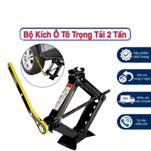 Kích Nâng Gầm Xe Con Ô Tô  Xe Máy 2 Tấn Kèm Cờ Lê Nhỏ Gọn Dễ Dàng Thay Thế Lốp Xe Khẩn Cấp Loại Dày