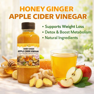 BUY 2 GET 2 | HONEY GINGER APPLE CIDER VINEGAR – Burn Fat Detox Body & Improve Digestion