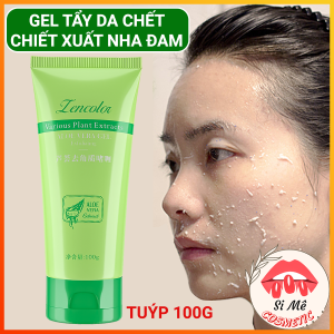 Gel Tẩy Tế Bào Chết Chiết Xuất Nha Đam ZENCOLOR Tuýp 100gr – Loại Bỏ Da Chết Kiểm Soát Dầu Nhờn Dưỡng Sáng Da