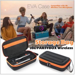 Wireless Microphone Case JBL PARTYBOX Wireless Dual Microphone System Waterproof Shockproof Handheld