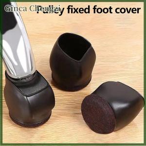 Ginca เตียงยางรองล้อเก้าอี้สำนักงานล้อยางตัวยึดขาเฟอร์นิเจอร์ถ้วยเก้าอี้ป้องกันพื้นแผ่นรองด้านล่างป้องกันไม่ให้เกิดรอยขีดข่วน