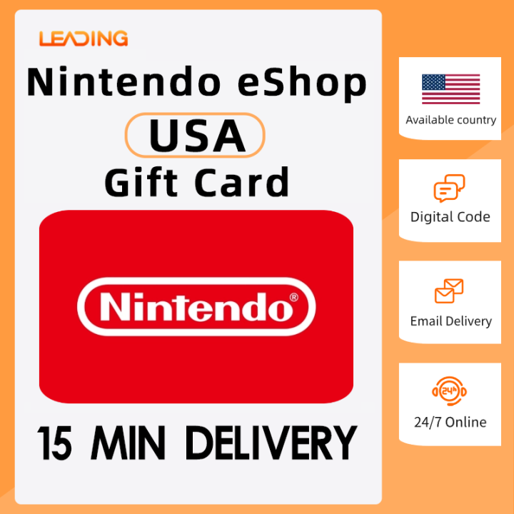 USA Nintendo E-Shop Digital Card Codes ⚡Nt Gift Card US⚡ $5~$100 —⚡ ...