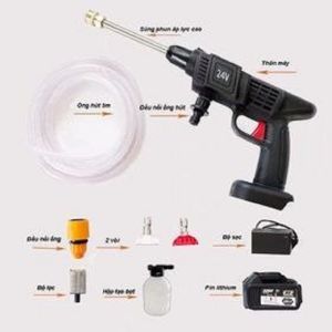 BẢO HÀNH 6 THÁNG_Máy rửa xe mini máy tưới cây sử dụng Pin Lithinium 48VF xịt cực mạnh có thể chuyển đổi chế độ có pin rời