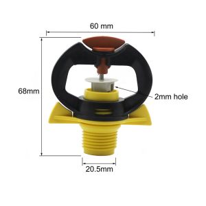 5Pcs 1/2 360 Degrees Rotating mist Nozzle Garden Sprinkler Lawn Irrigation