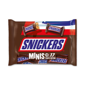 Chocolate Snickers Minis น้ำหนัก 333 กรัม มีประมาณ 17 ชิ้น สินค้าจากเนเธอร์แลนด์ BBF.21/06/26
