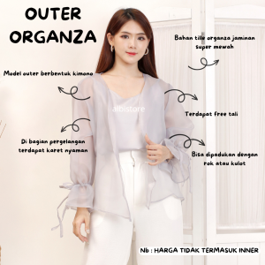 OUTER ORGANZA ATASAN KONDANGAN OUTFIT KONDANGAN KEKINIAN