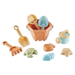 Baltra Childrens Outdoor Beach Toys Fun Shovel Mold Beach Bucket Set Storage Sand Digging Tool Bucket Gift Sand Toys