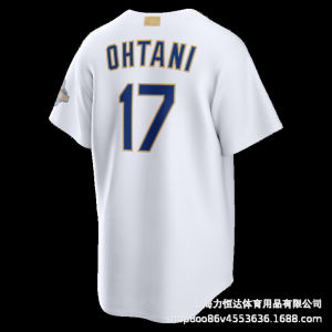 Embroidered jersey 2026 new European and American MLB embroidered American baseball jersey short-sleeved Dodgers team in stock number 17 Shohei Ohtani