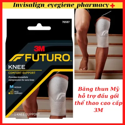 [Chính Hãng 3M] Băng thun Mỹ hỗ trợ đầu gối thể thao cao cấp 3M Futuro 76587ENR size M xuất xứ tại Mỹ 1 chiếc/hộp
