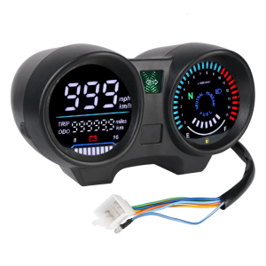 12V Dashboard Instrument Panel Gauge Clear Large Display Accurate Speed & Distance Readings for CG150 Fan 150 Motorcycle