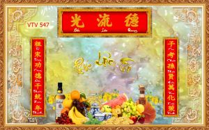 Tranh phòng thờ - gạch tranh 3D